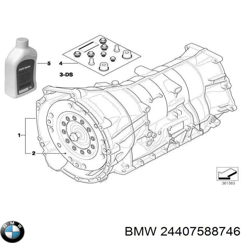 Гідротрансформатор ГМП BMW 24407588746 ціна, від 2860.42 USD