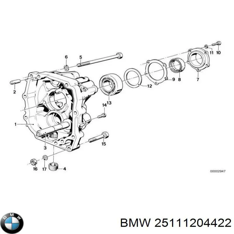 Кронштейн куліси КПП BMW 25111204422 ціна, від 14.31 USD