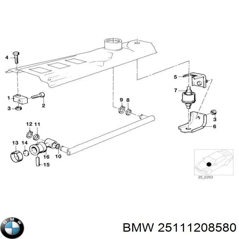 Втулка механізму перемикання передач BMW 25111208580 ціна, від 6.62 USD