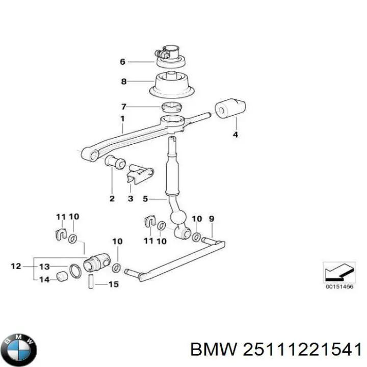  BMW 25111221541 ціна, від 25.58 USD