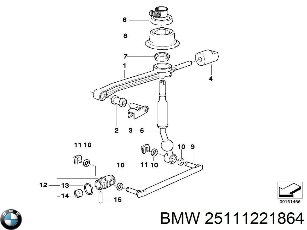  BMW 25111221864 ціна, від 153.62 USD