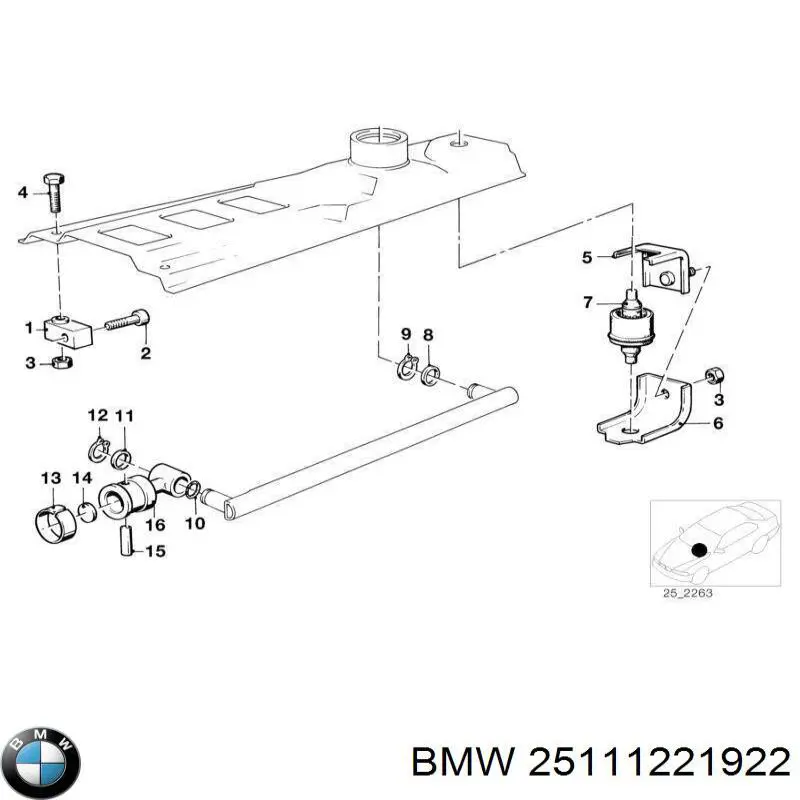 Купити 25111221922 BMW 