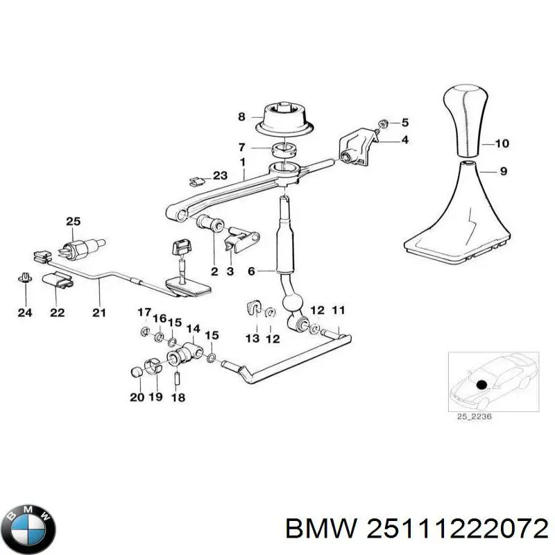  BMW 25111222072 ціна, від 85.05 USD