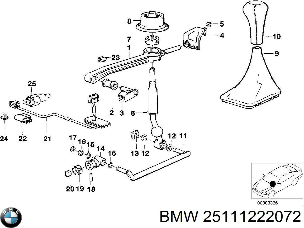 Купити 25111222072 BMW 