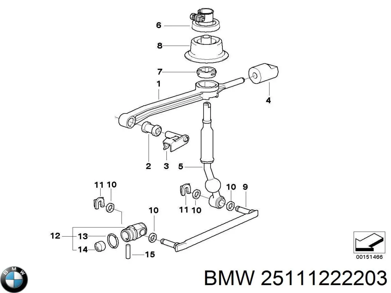 Купити 25111222203 BMW 