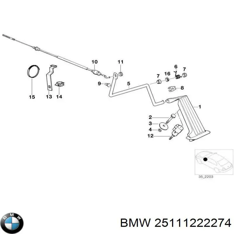 Купити 25111222274 BMW 