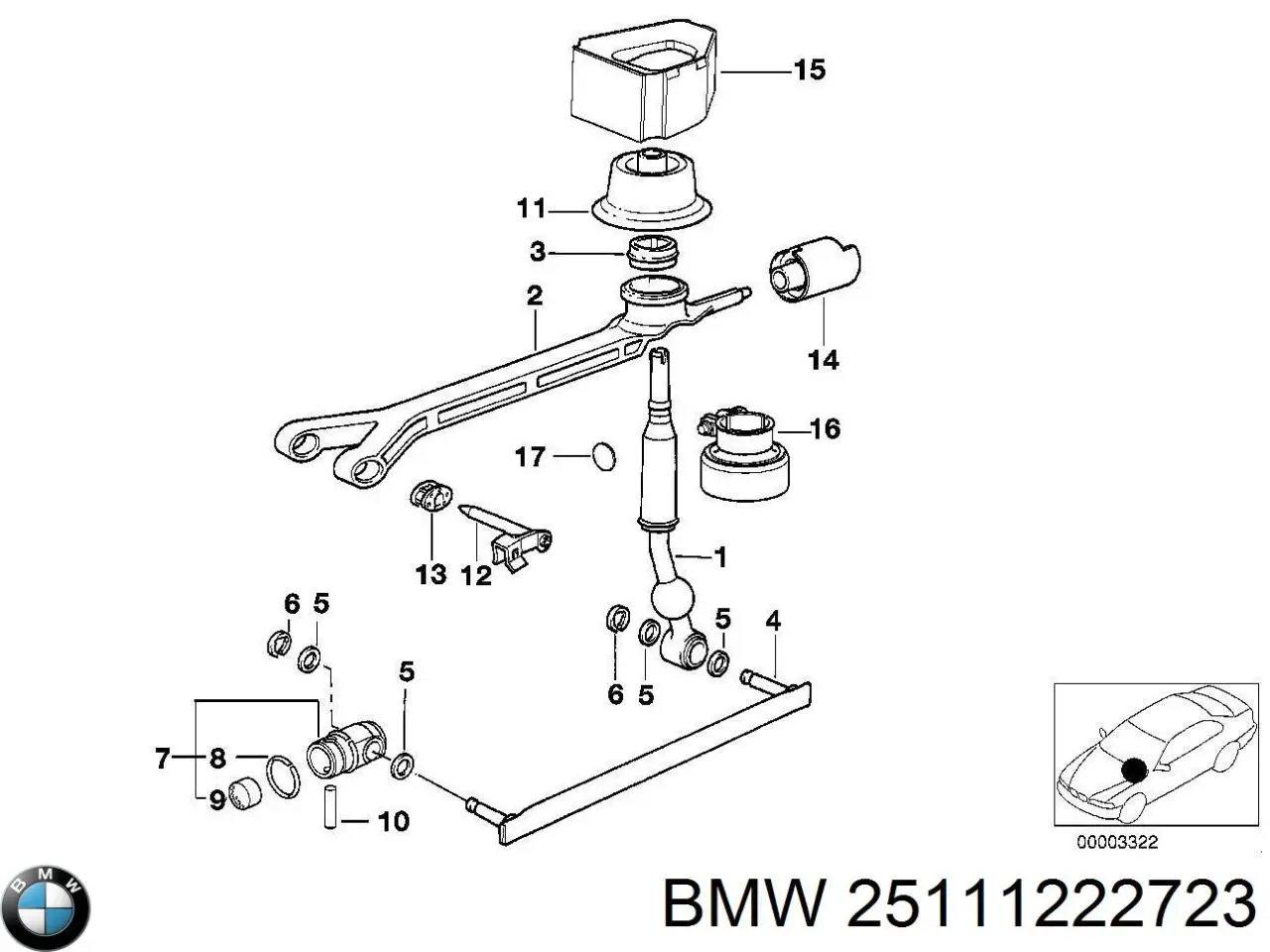 Куліса КПП на BMW 5  E39