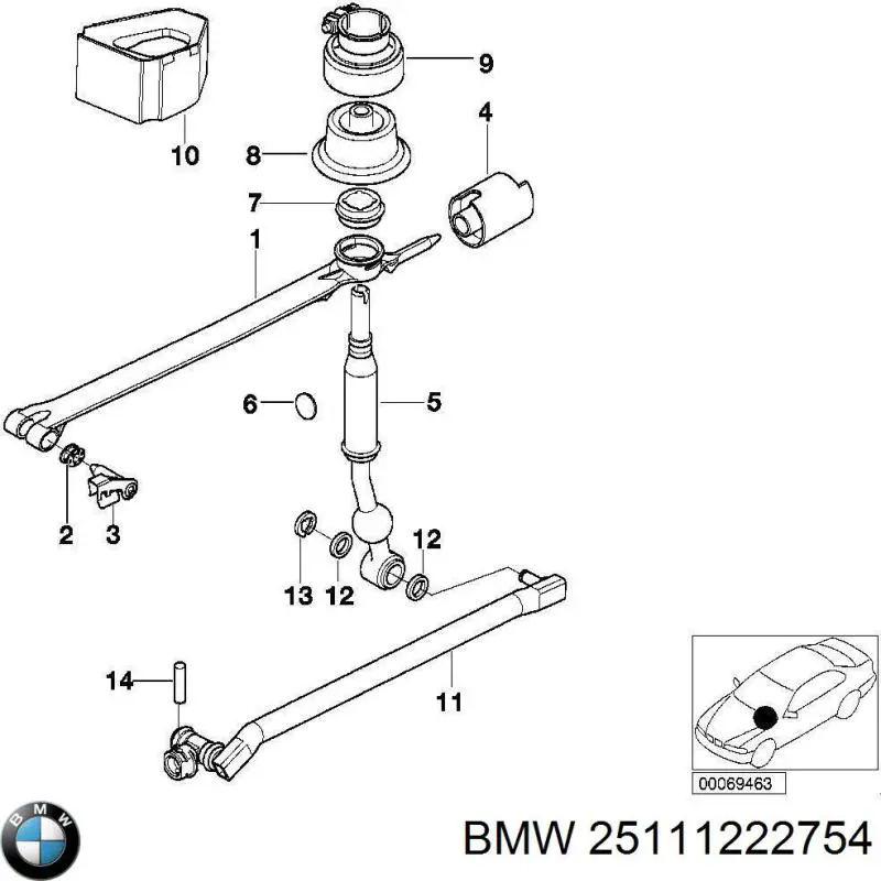  BMW 25111222754 ціна, від 15.20 USD
