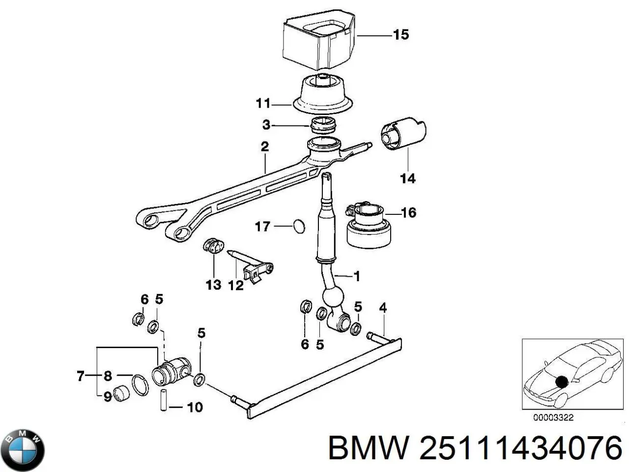 Купити 25111434076 BMW 