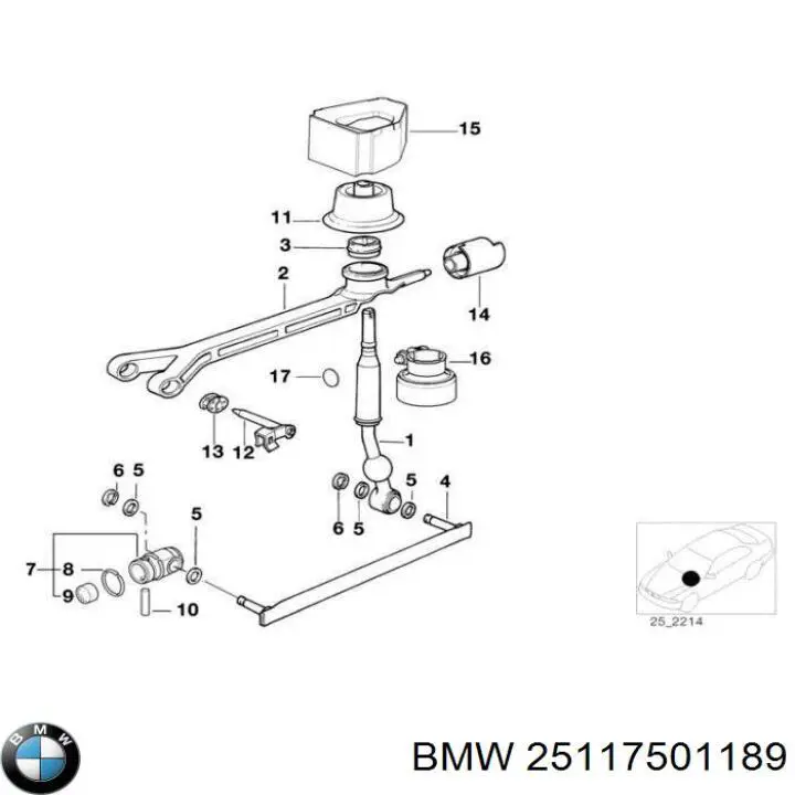 25117501189 BMW Маточина задня