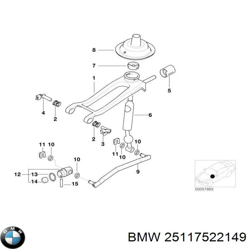  BMW 25111434308 ціна, від 6.21 USD