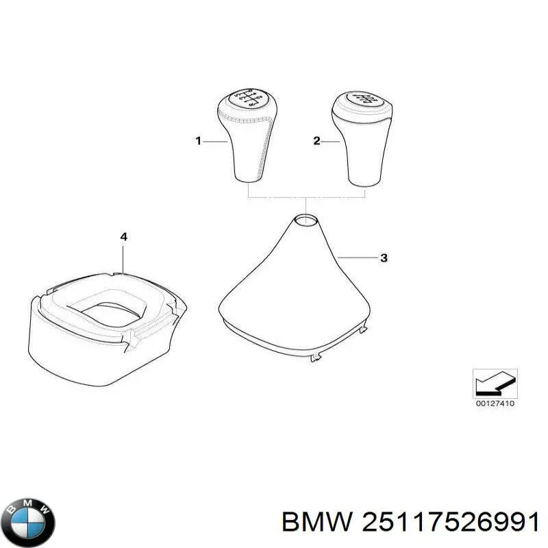 Купити 25117526991 BMW Рукоятка важеля КПП