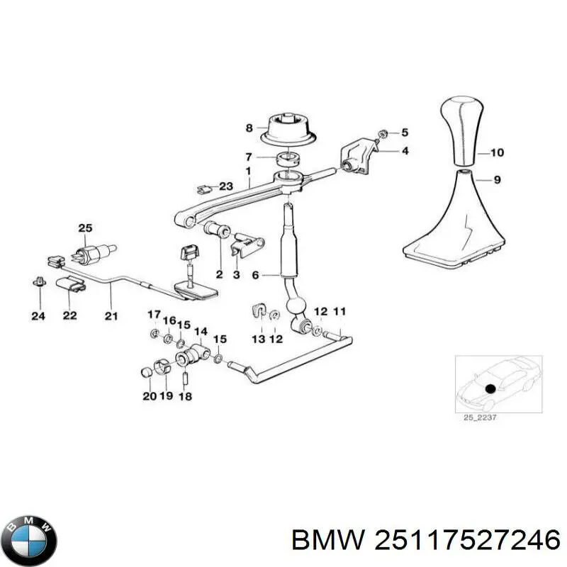 Купити Ручка КПП BMW 3  E36