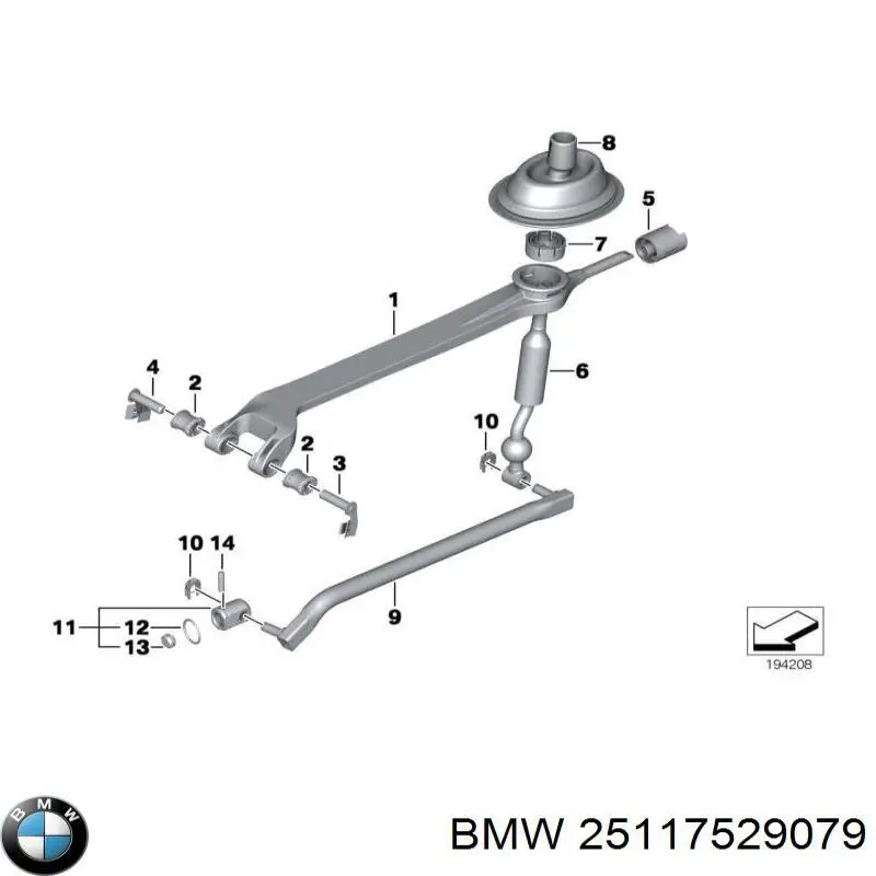 Купити 25117529079 BMW Вісь натягувача привідного ременя