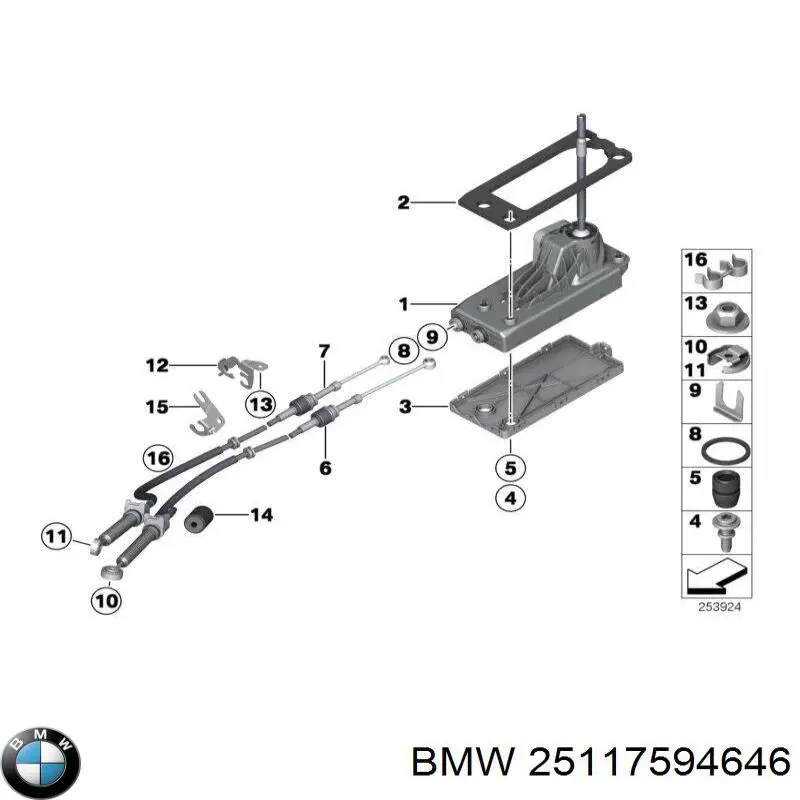 Купити 25117594646 BMW 