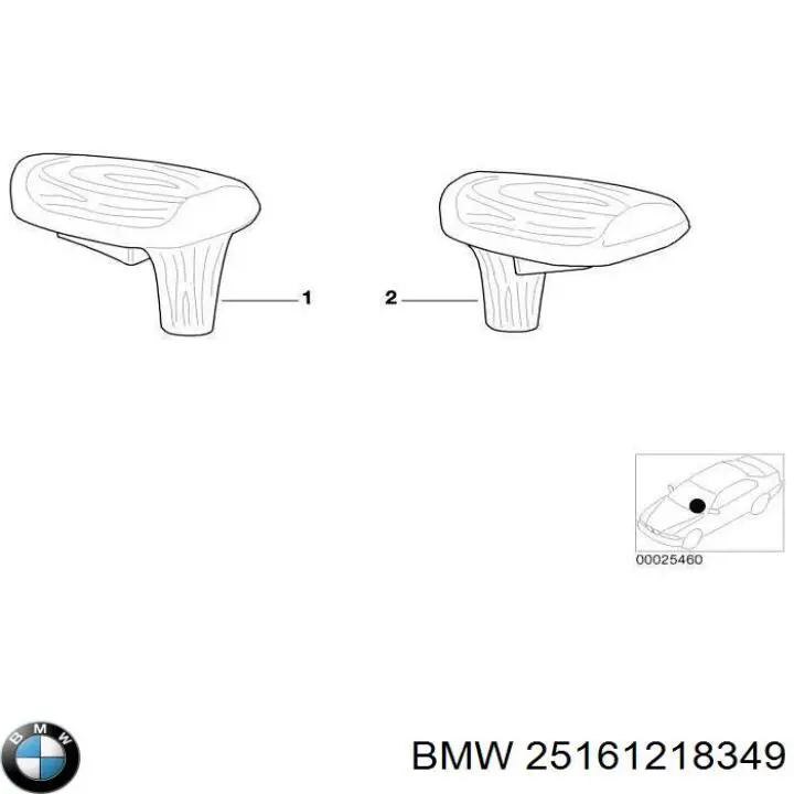 Купити 25161218349 BMW Трос перемикання передач, вибору передачі