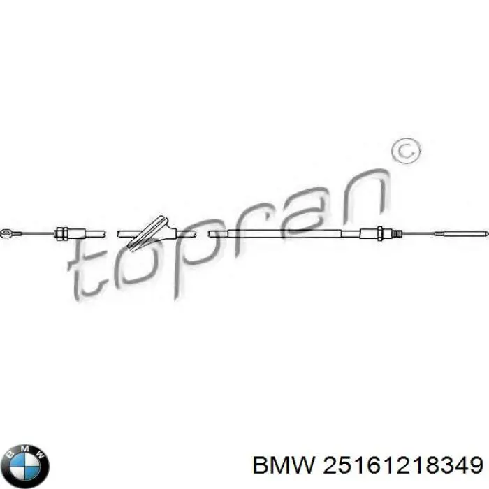 25161218349 BMW трос перемикання передач, вибору передачі