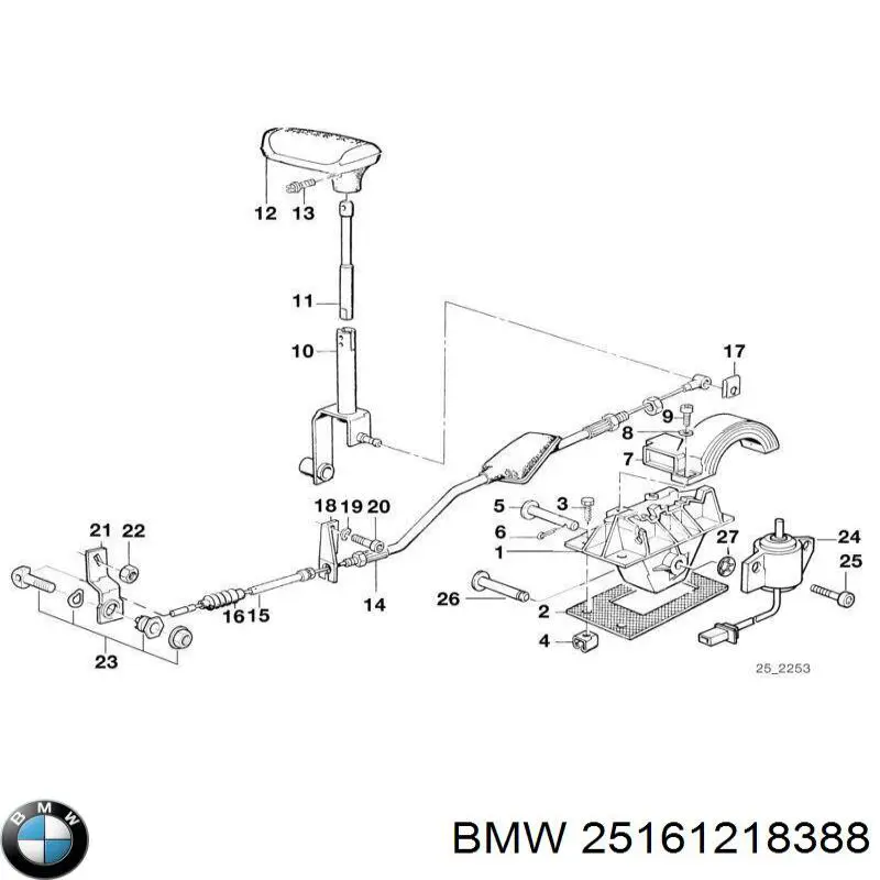  Куліса перемикання передач BMW 5 