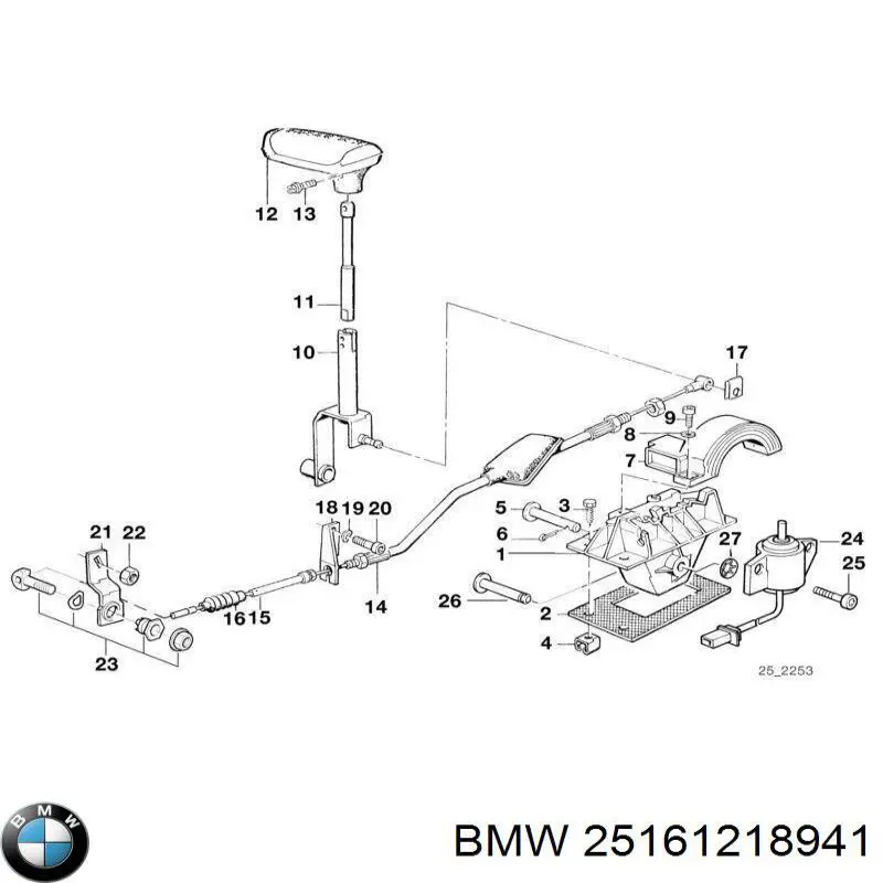 Купити 25161218941 BMW Трос перемикання передач