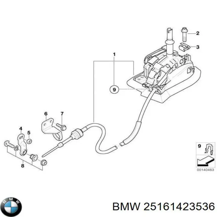 Механізм перемикання передач BMW 1423536 ціна, від 19.00 USD