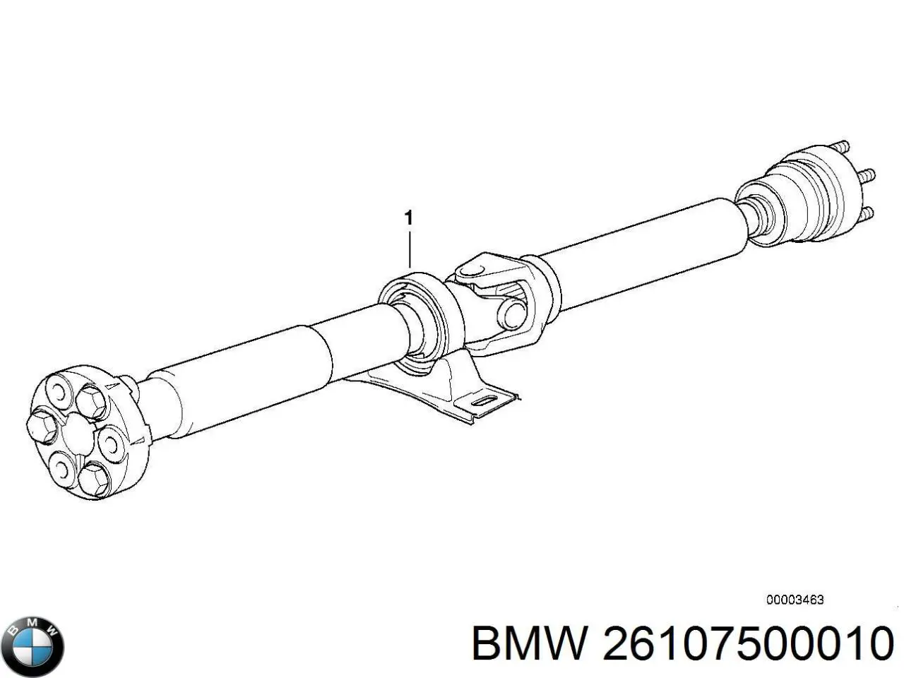 Купити 26107500010 BMW Кардан задній