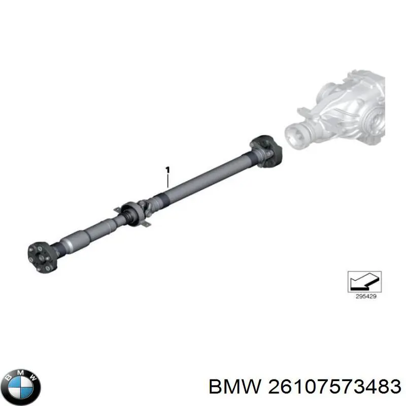 Купити 26107573483 BMW Кардан задній