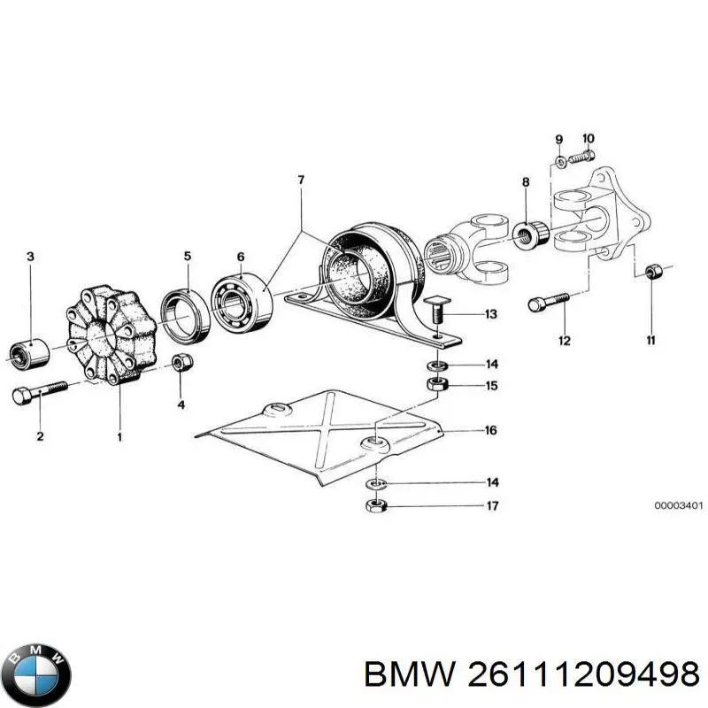 Купити 26111209498 BMW Болт гбц