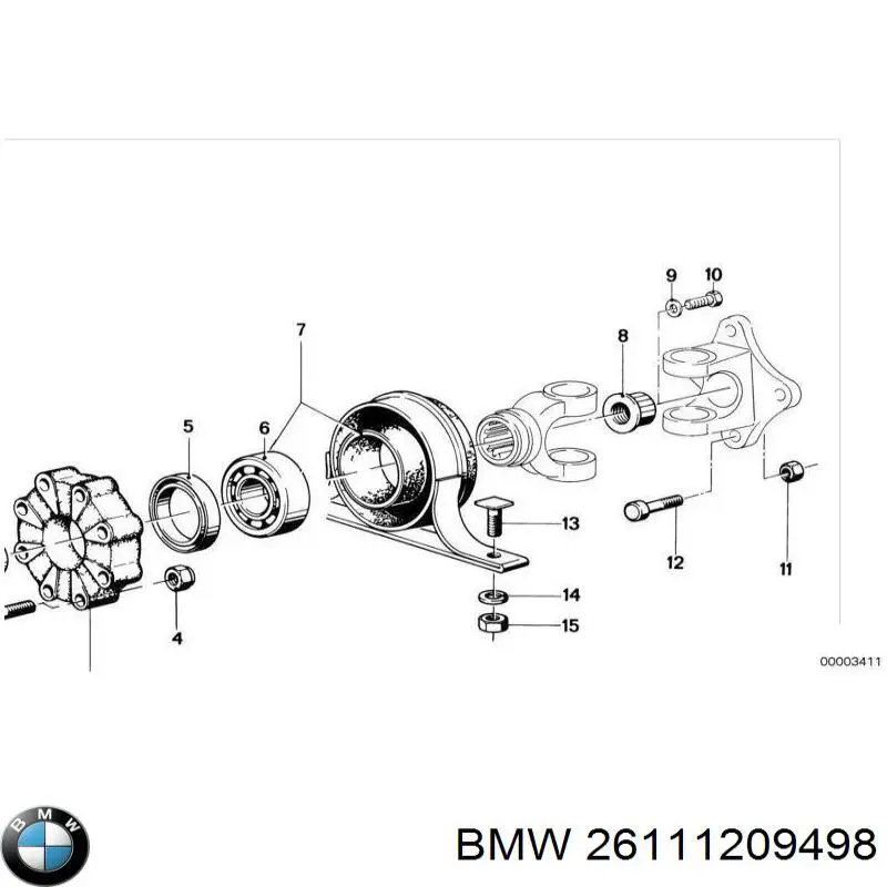 26111209498 BMW Болт кріплення головки блоку циліндрів