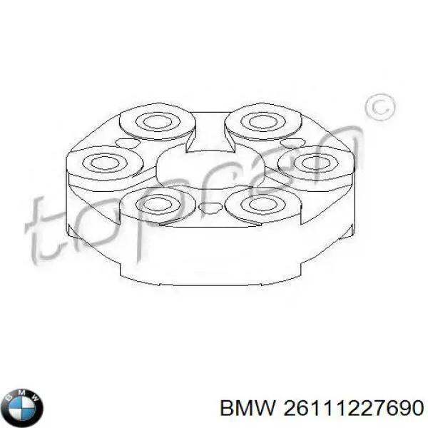 Купити 26111227690 BMW Муфта кардана еластична, передня