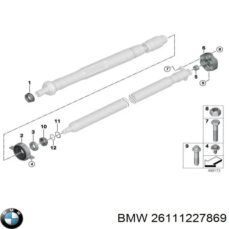 Купити 26111227869 BMW Муфта кардана еластична, передня