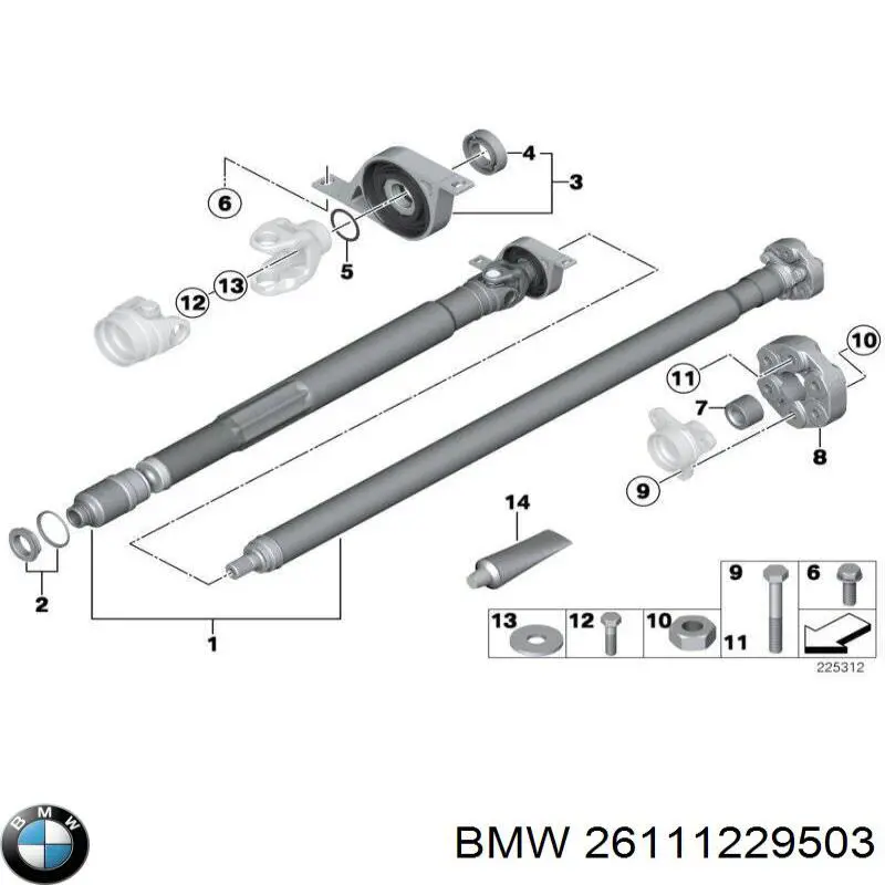 Ущільнююче кільце форсунок інжектора BMW 26111229503 ціна, від 7.25 USD