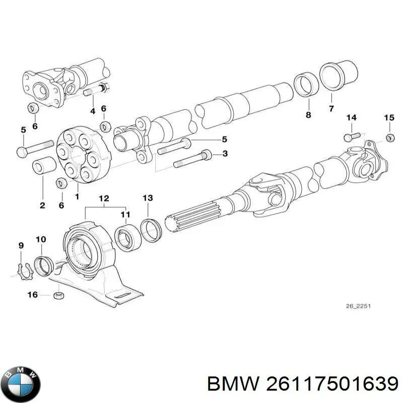 Купити BB3163 Posterparts ШРКШ карданного валу
