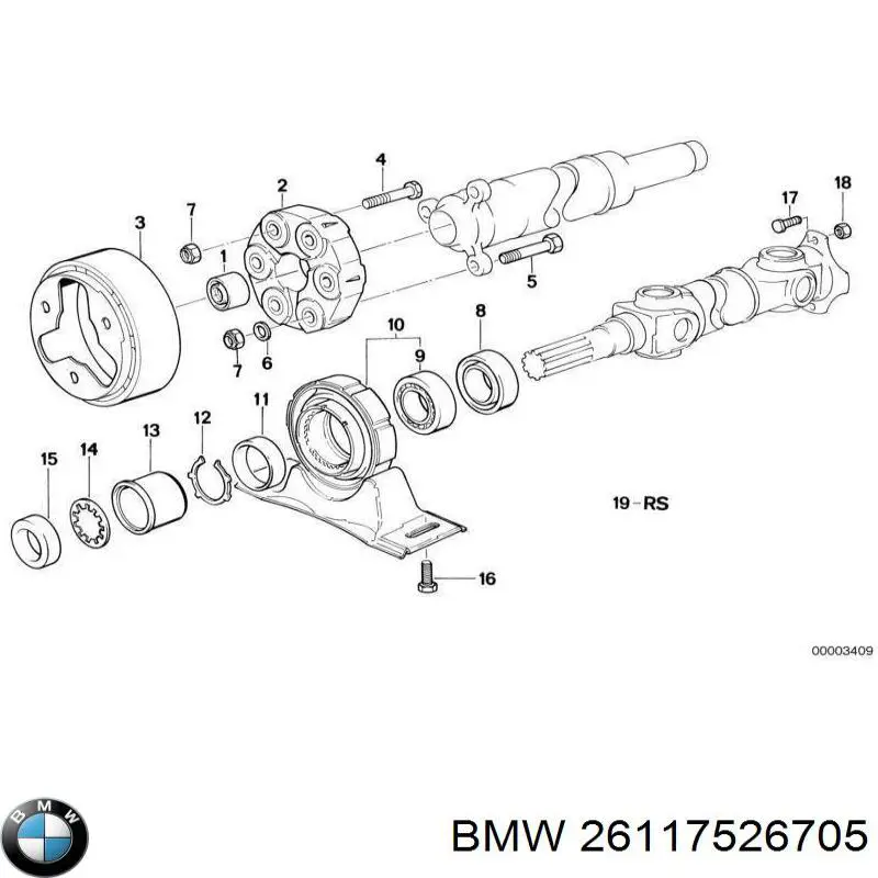 26117526705 BMW Болт кріплення головки блоку циліндрів
