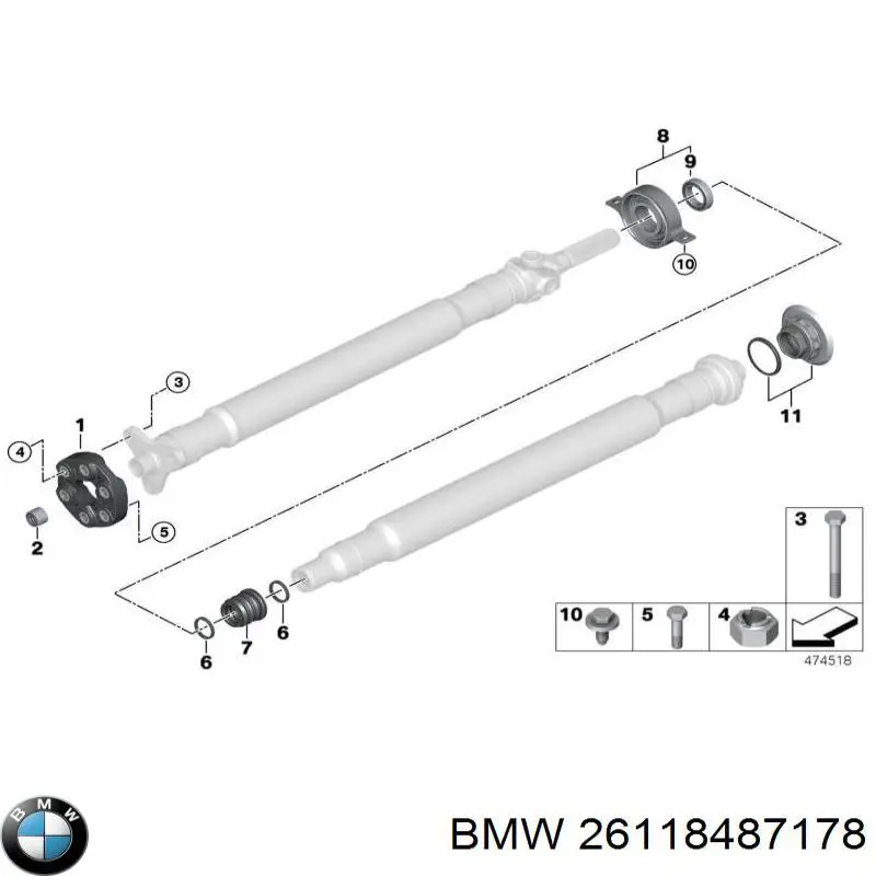 26118487178 BMW Муфта кардана еластична