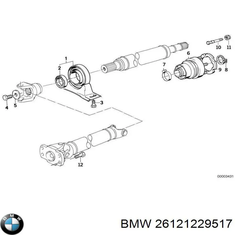  BMW 26121229517 ціна, від 139.70 USD