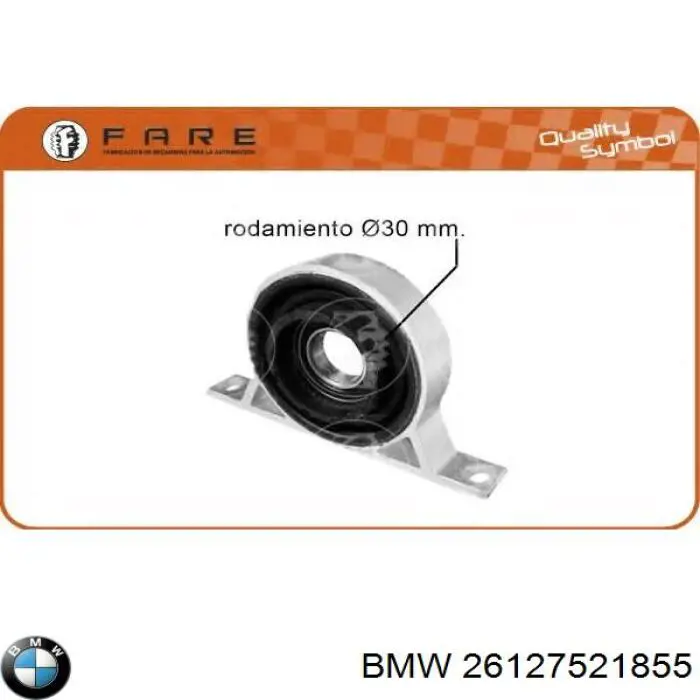 Купити 26127521855 BMW Підвісний підшипник карданного валу