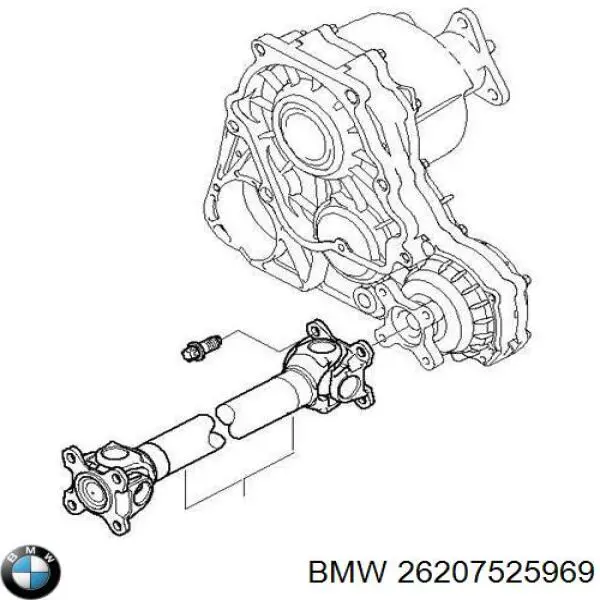 Купити 26207525969 BMW Кардан передній