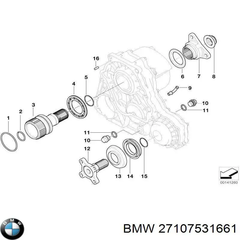 Сальник раздатки на BMW 3 (E46)