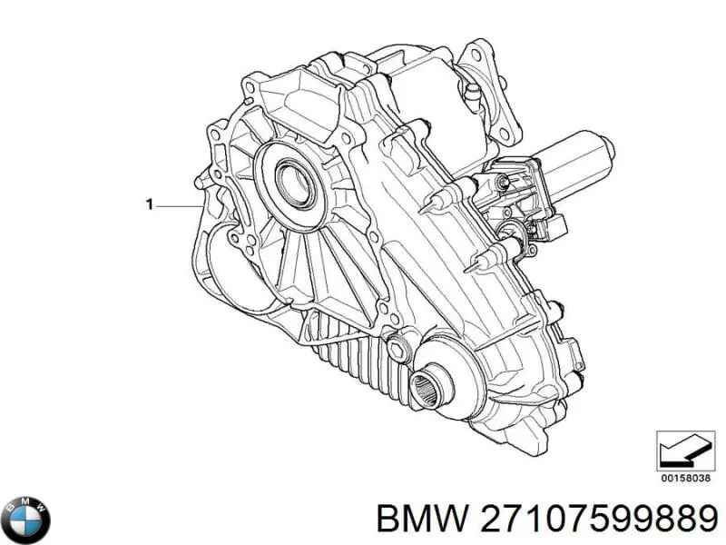 Коробка роздавальна BMW 27107599889 ціна, від 478.53 USD
