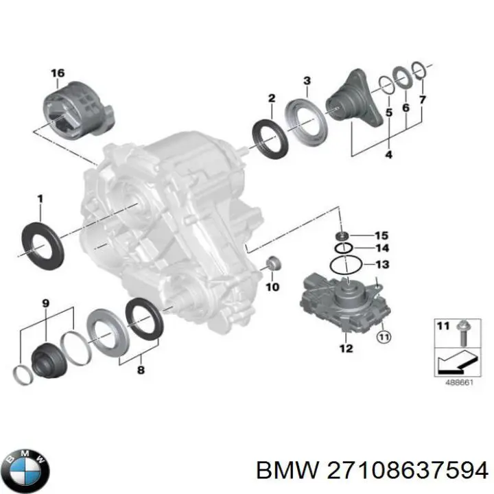 Прокладка кришки горловини, маслозаливної BMW 27108637594 ціна, від 5.07 USD