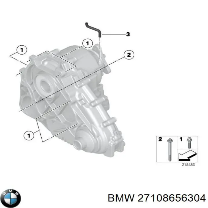 Трубка картера повітряна BMW 27108656304 ціна, від 19.00 USD