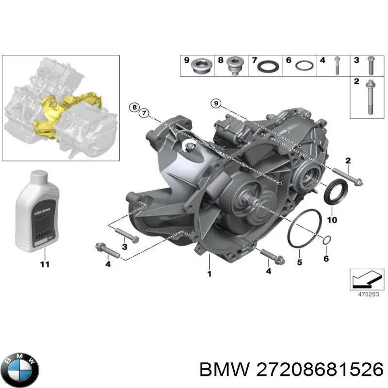  BMW 27208609129 ціна, від 506.77 USD