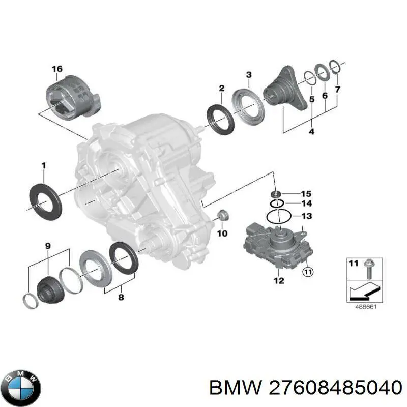 8485040 BMW Модуль керування роздавальної коробкою