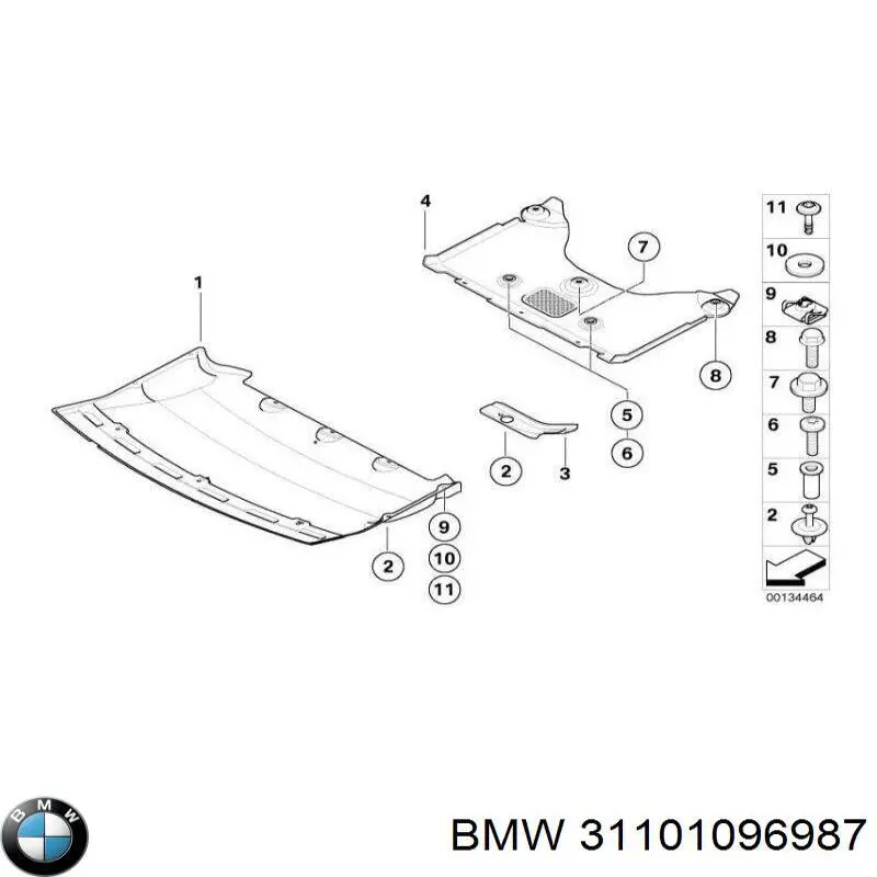 31101096987 BMW Болт переднього важеля, нижнього