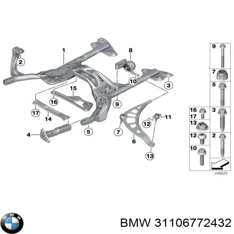 Купити 31106772432 BMW 