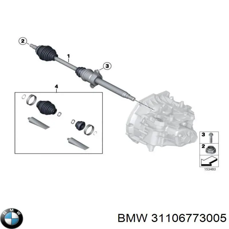 Купити 31106773005 BMW Гайка маточини передньої