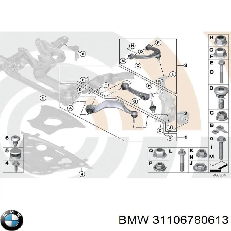  BMW 31106780613 ціна, від 15.02 USD