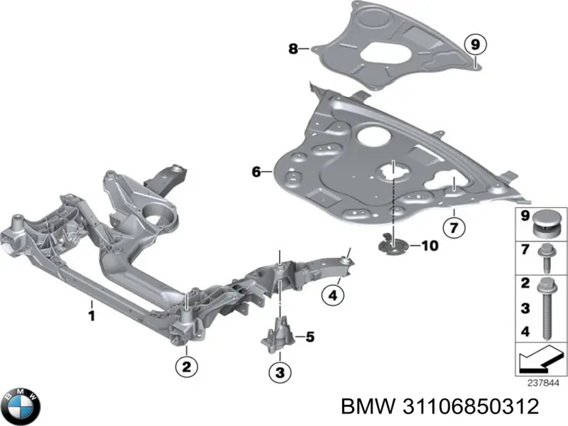 Купити 31106850312 BMW Болт переднього важеля