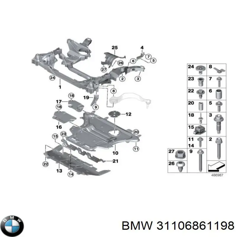  BMW 31106861198 ціна, від 8.87 USD