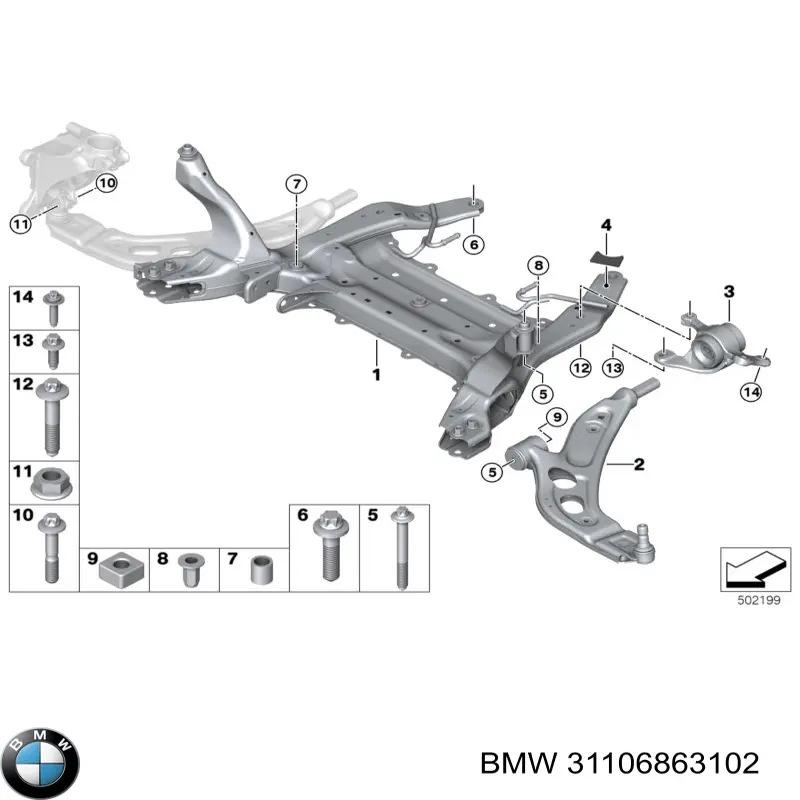  BMW 31106863102 ціна, від 3.80 USD